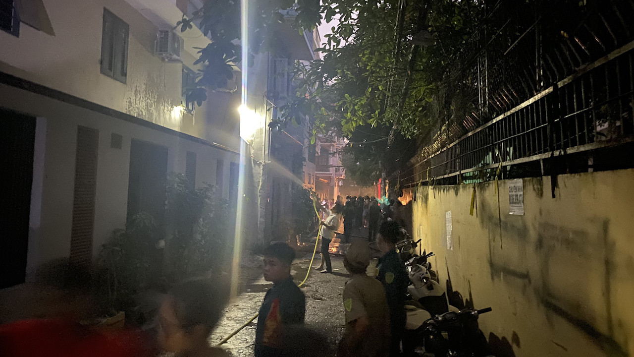 Con hẻm xảy ra vụ hỏa hoạn.