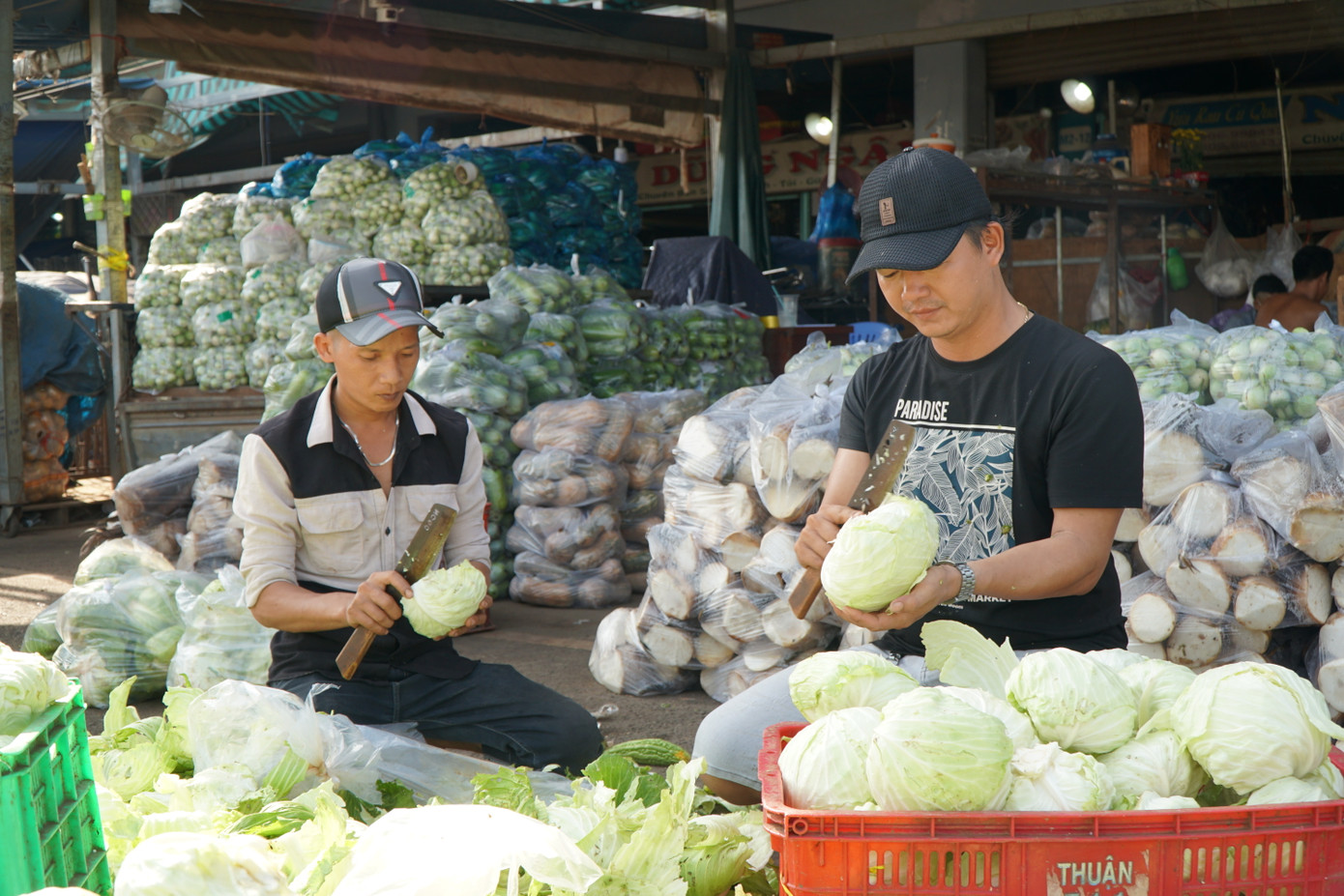 Chia sẻ với phóng viên, anh Thái Toàn (tiểu thương) cho hay, trước đây có rất đông người dân đến nhặt các loại rau phế phẩm và tiểu thương không thể ngăn được việc này. “Có trường hợp nhặt rau bỏ đi về nấu đồ ăn để bán, nhặt các loại trái cây hư về bán nước ép. Khoảng một tuần nay thì không có người đến nhặt nữa”, anh Toàn chia sẻ.