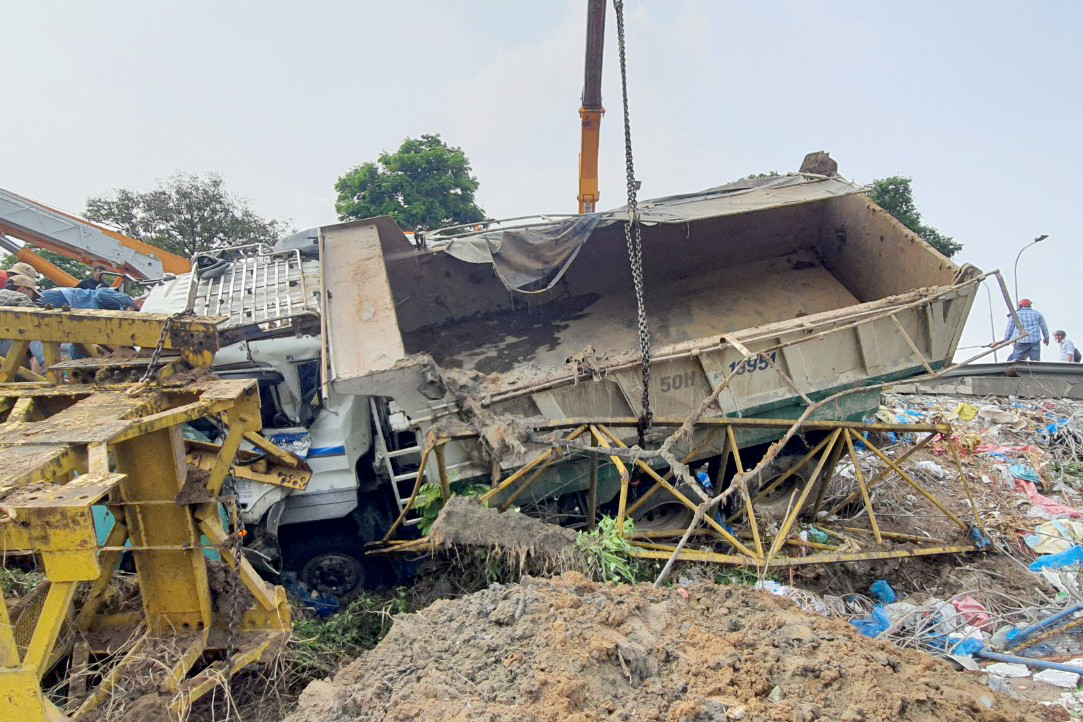 Hiện trường vụ việc. Ảnh: Minh Anh.