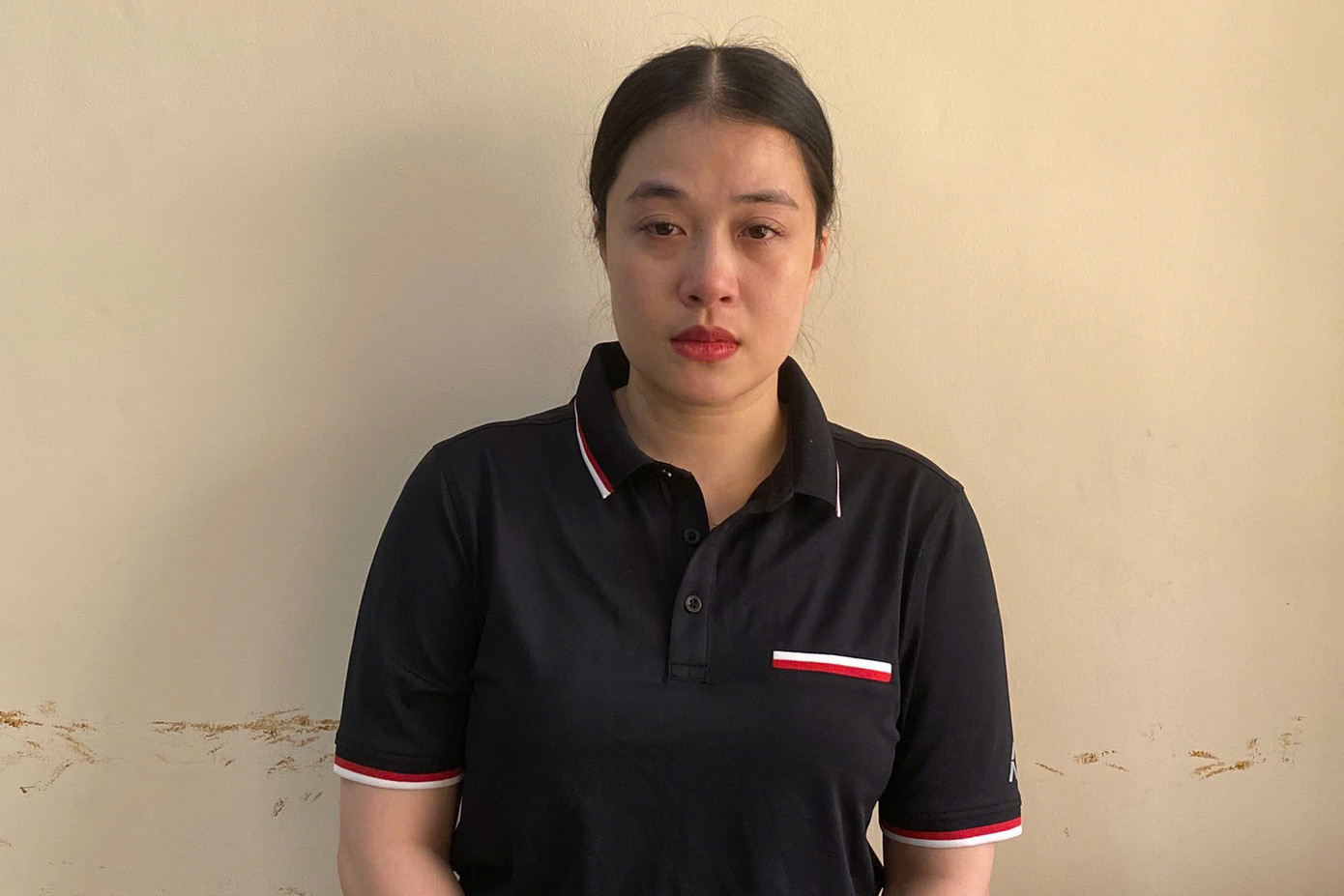 Bà Ngọc tại cơ quan công an. Ảnh: Công an cung cấp.