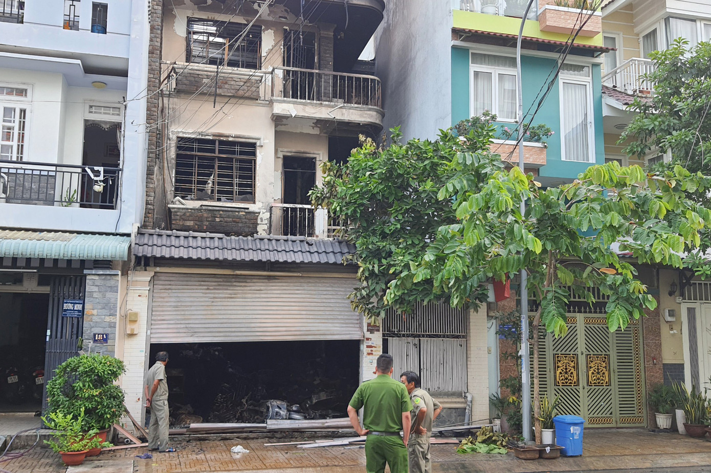 Căn nhà xảy ra hỏa hoạn (Ảnh: Hoàng Thuận). Căn nhà xảy ra hỏa hoạn (Ảnh: Hoàng Thuận).