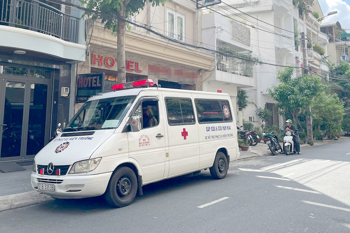 Khách sạn xảy ra vụ việc. Ảnh: C.A.