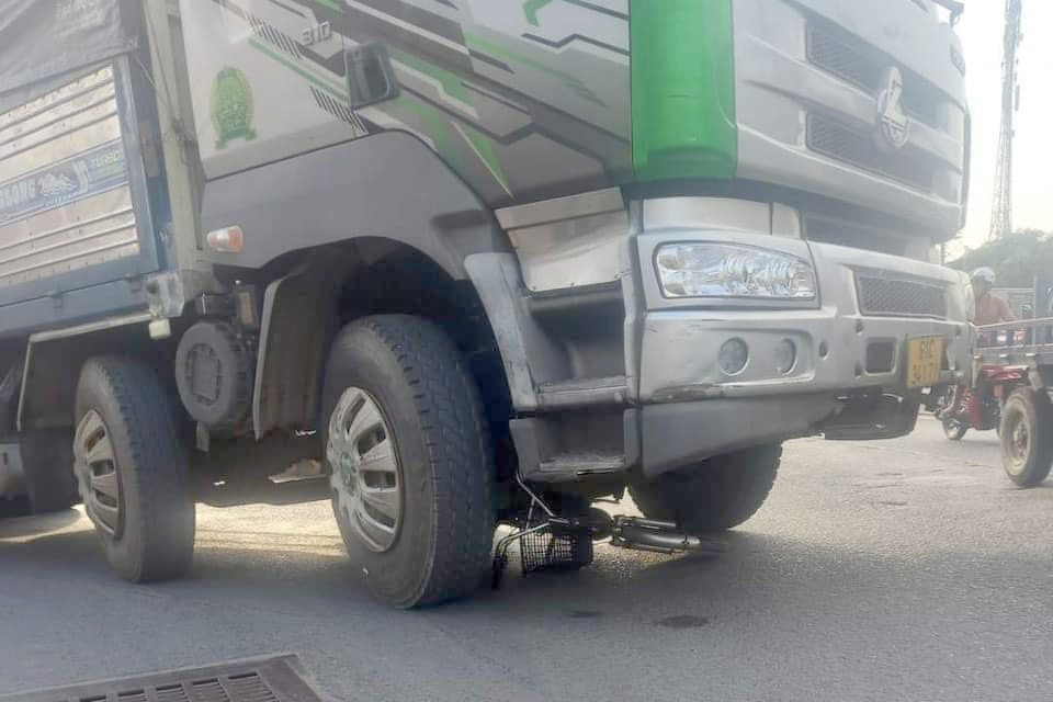 Hiện trường vụ tai nạn.