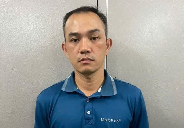 Bùi Thanh Khoa tại cơ quan công an. Ảnh: C.A. Bùi Thanh Khoa tại cơ quan công an. Ảnh: C.A.