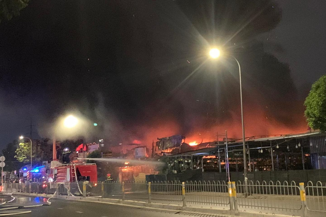 Hiện trường vụ cháy.