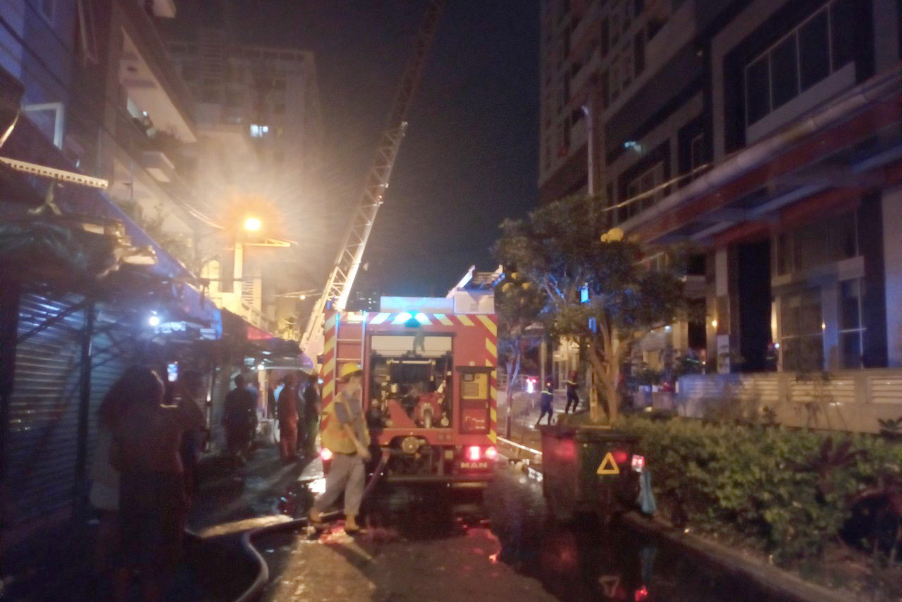 Hiện trường vụ cháy.