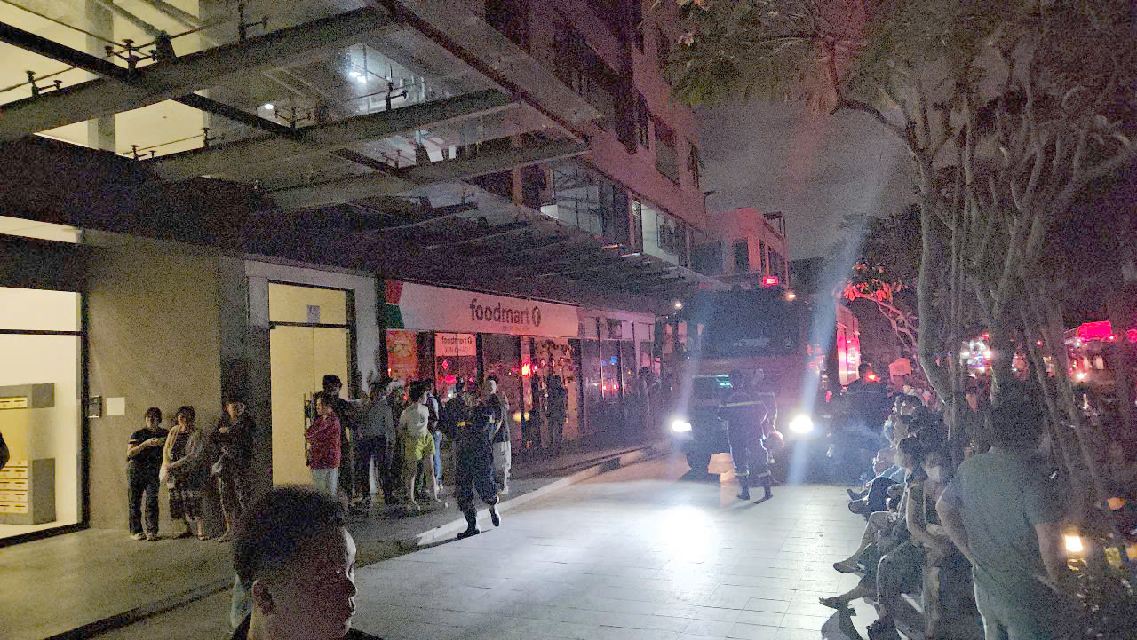 Chung cư xảy ra vụ cháy. Ảnh: PC07.