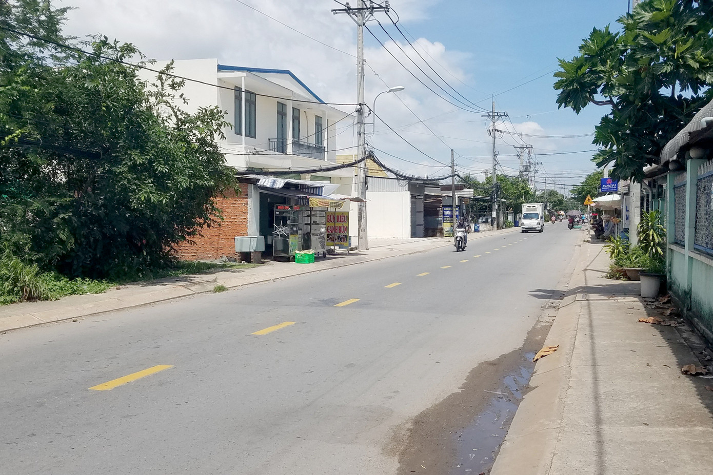 Khu vực xảy ra vụ giật dây chuyền (Ảnh: H.T.).