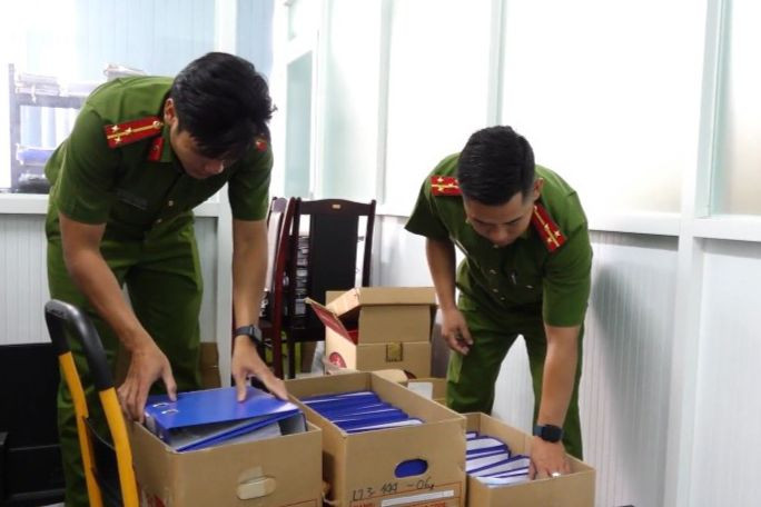 Các tang vật thu giữ trong vụ án. Ảnh: Công an cung cấp.