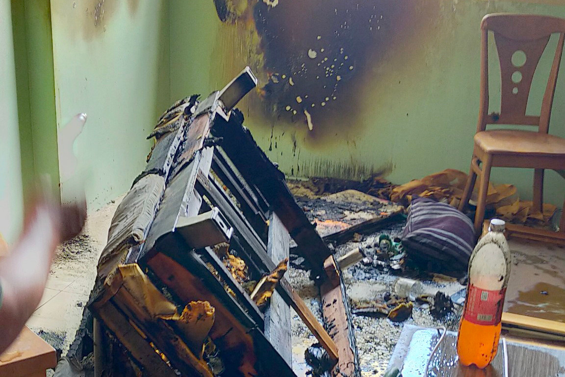 Hiện trường vụ cháy. Ảnh: Công an cung cấp.