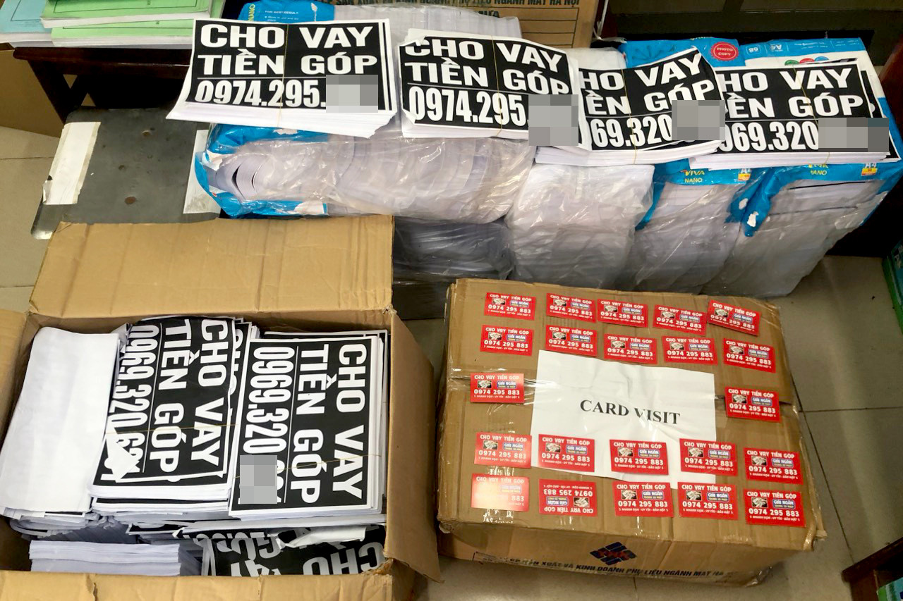 Tang vật công an thu giữ. Tang vật công an thu giữ.