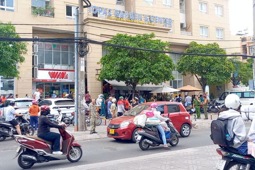 Chung cư xảy ra vụ việc. Ảnh: C.A.