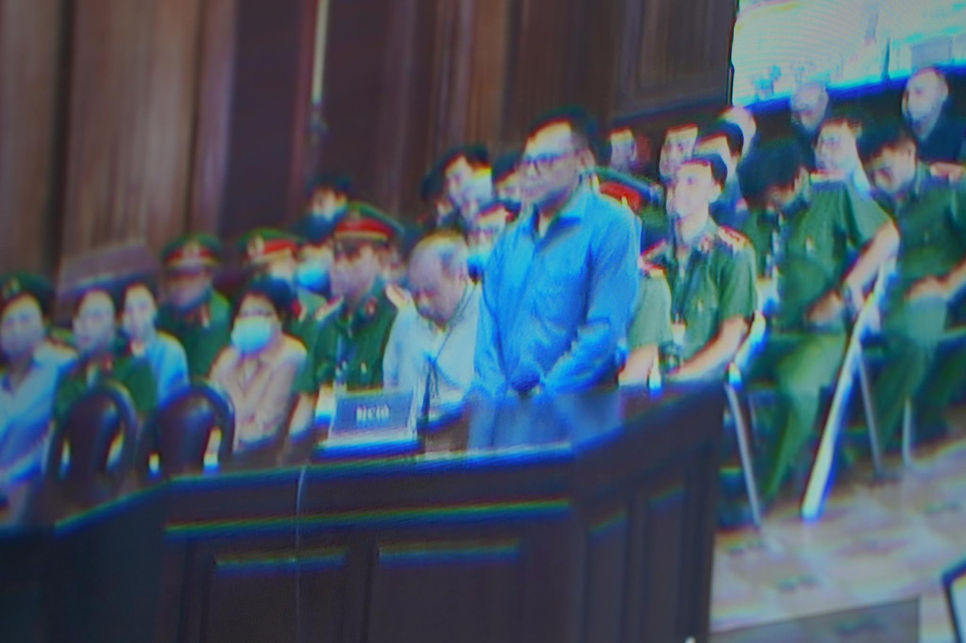 Bị cáo Dương Tấn Trước. Ảnh chụp qua màn hình. Bị cáo Dương Tấn Trước. Ảnh chụp qua màn hình.