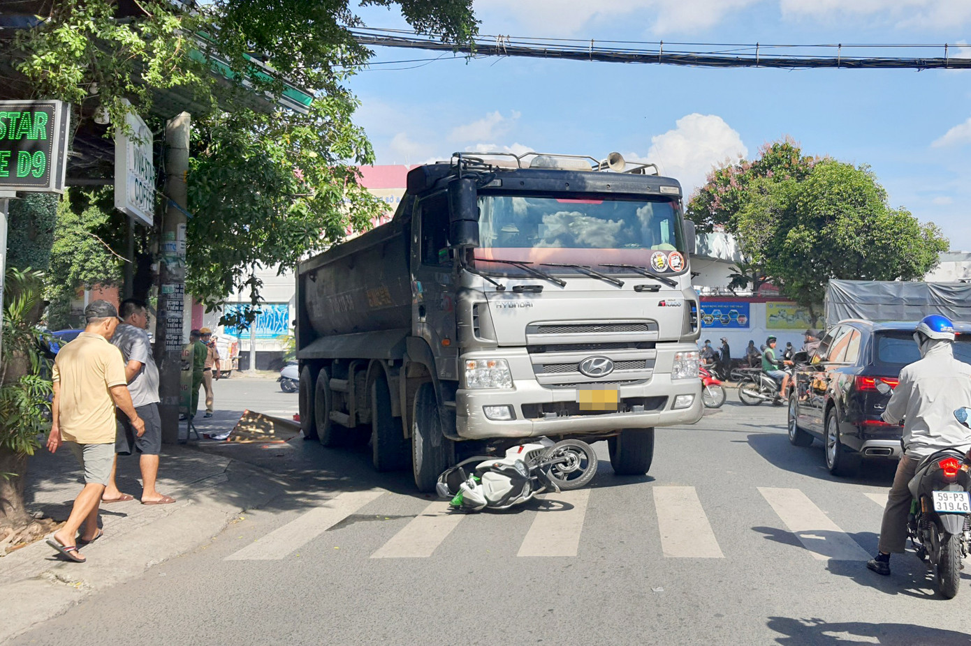 Hiện trường vụ tai nạn (Ảnh: Hoàng Thuận). Hiện trường vụ tai nạn (Ảnh: Hoàng Thuận).