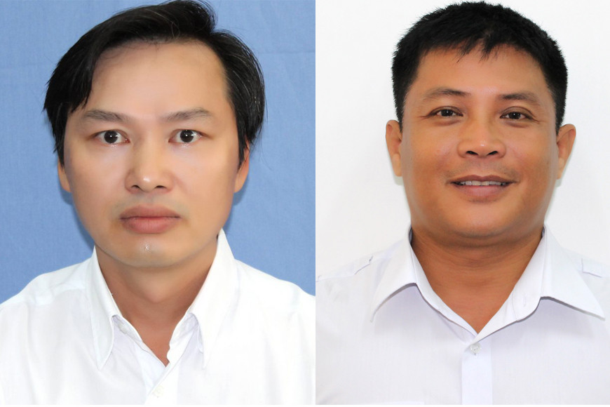 Ông Bạch Đức Lữu (bên trái) và ông Lý Hoài Vũ. Ảnh: Chi cục Thú y vùng VI. Ông Bạch Đức Lữu (bên trái) và ông Lý Hoài Vũ. Ảnh: Chi cục Thú y vùng VI.