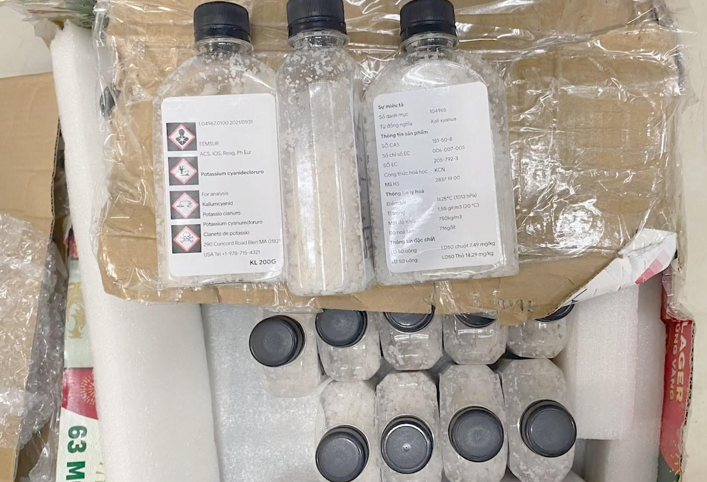 Tang vật vụ án. Ảnh: Công an cung cấp.