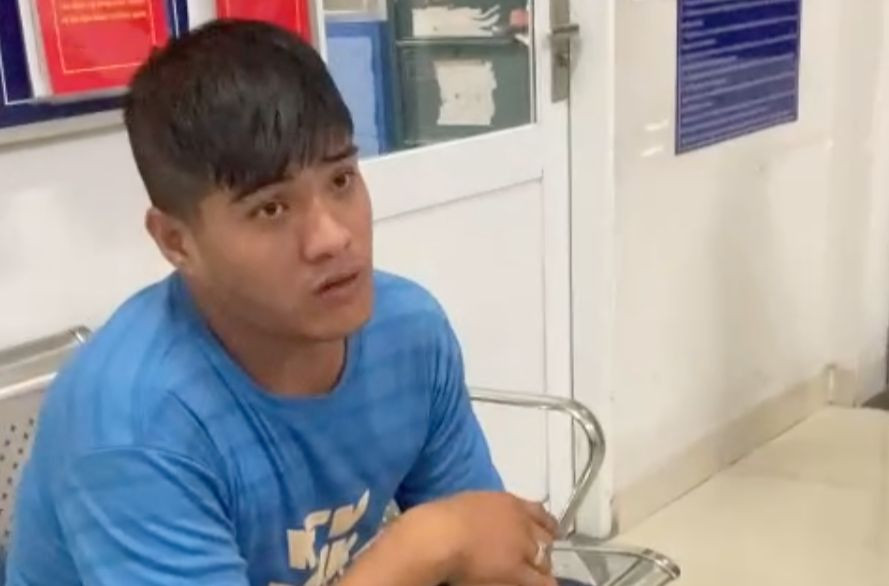 Phan Văn Lộc tại cơ quan công an.