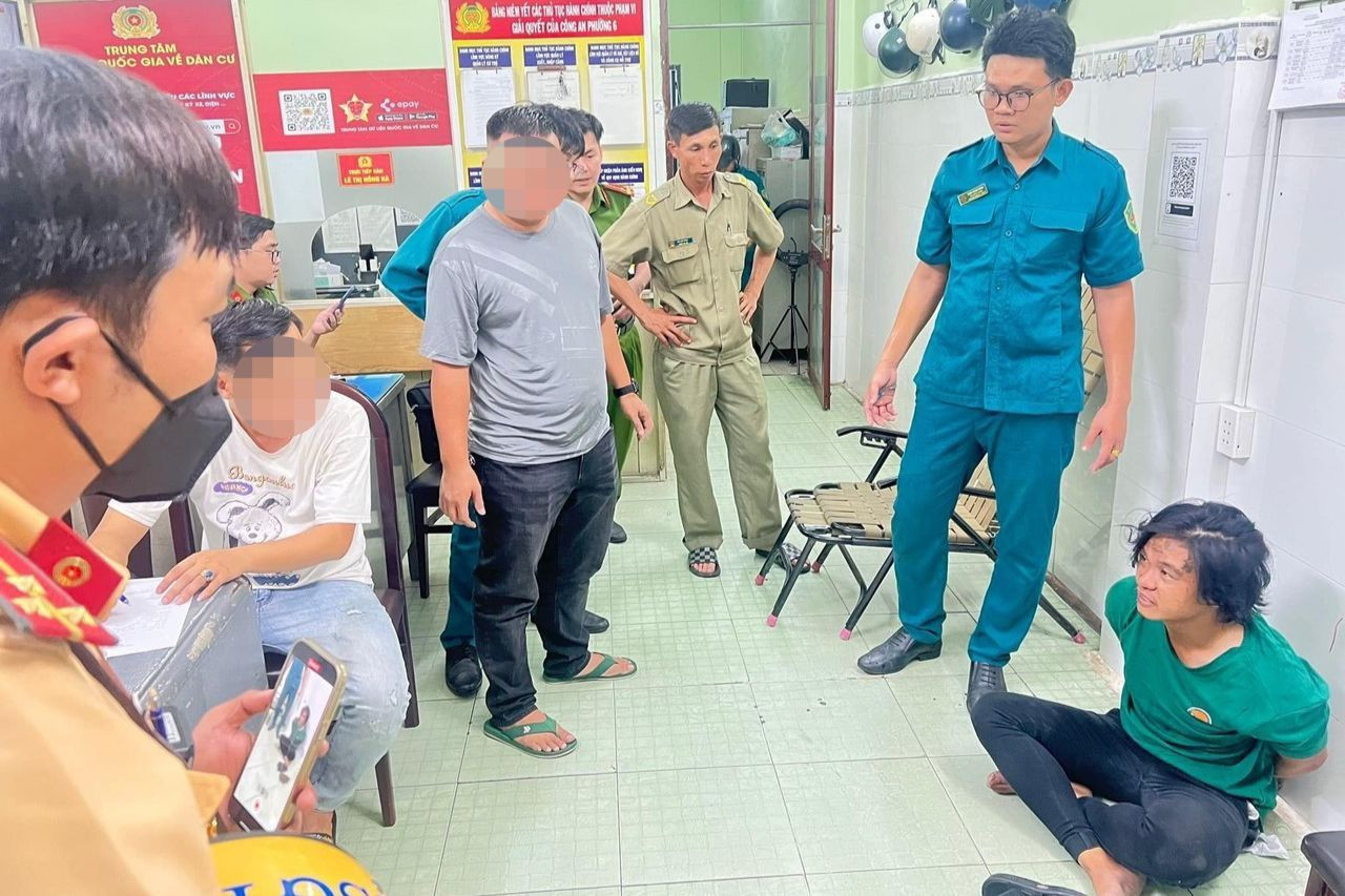 Nghi phạm Nguyễn Văn Nhu lúc bị bắt giữ. Ảnh: M.A. Nghi phạm Nguyễn Văn Nhu lúc bị bắt giữ. Ảnh: M.A.