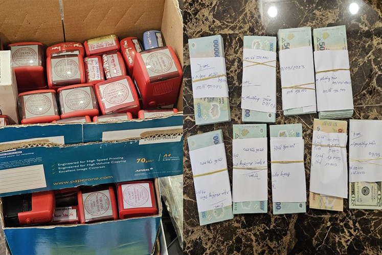 Tang vật vụ án. Ảnh: A.X. Tang vật vụ án. Ảnh: A.X.