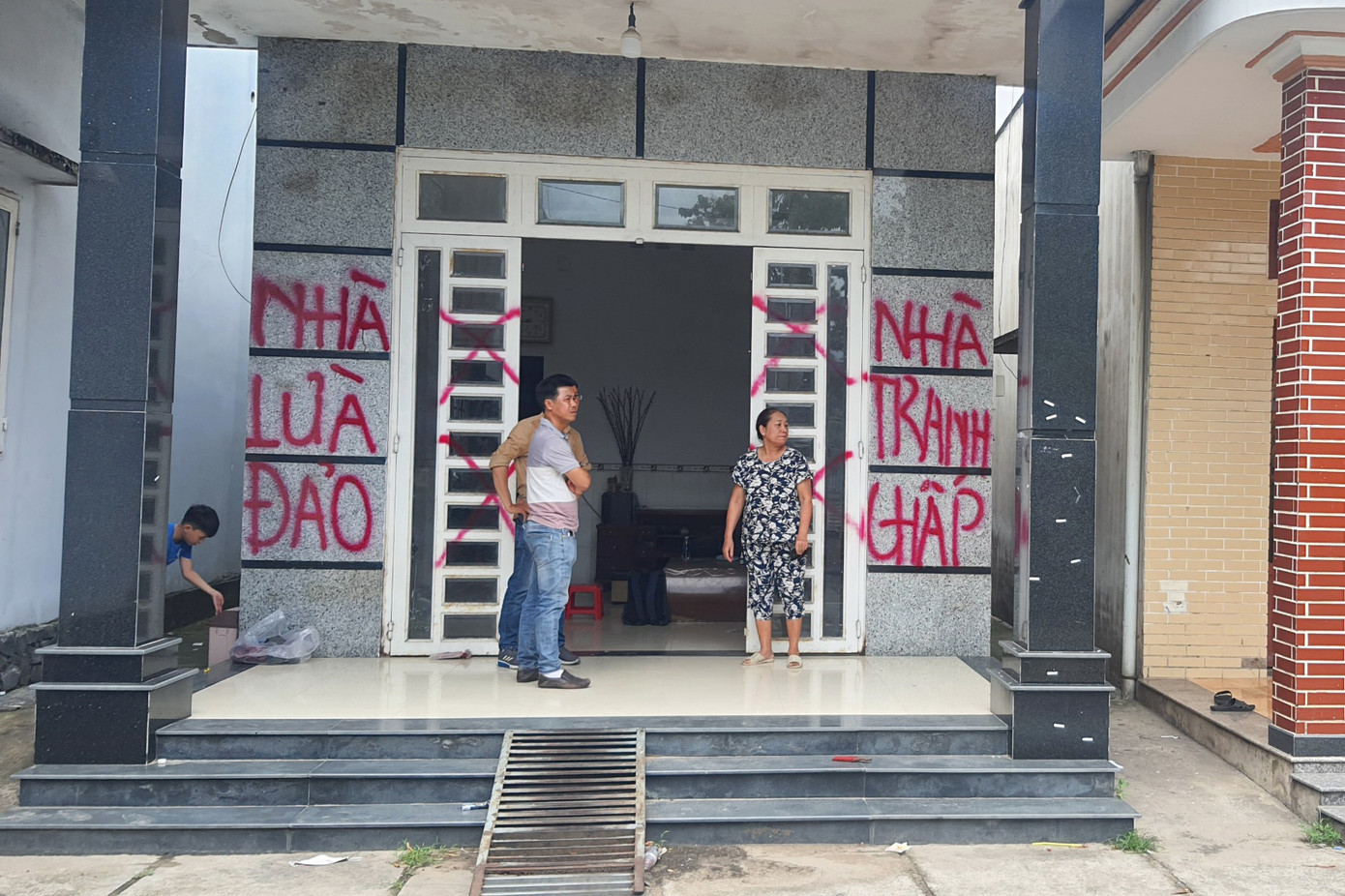 Căn nhà xảy ra vụ việc (Ảnh: Hoàng Thuận).