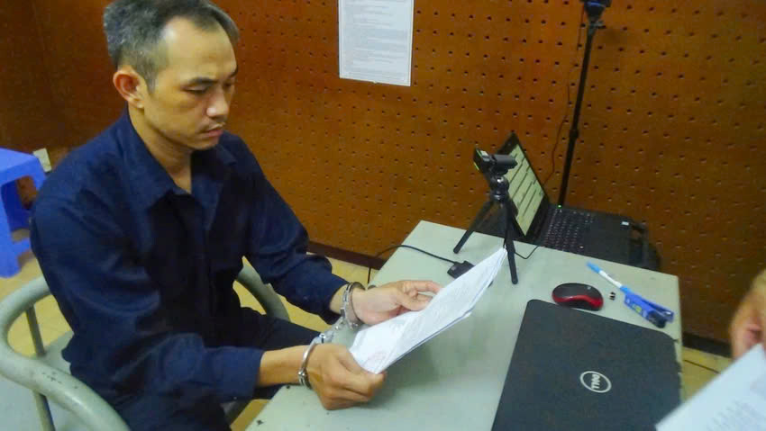 Bị can Bùi Thanh Khoa. Ảnh: C.A. Bị can Bùi Thanh Khoa. Ảnh: C.A.