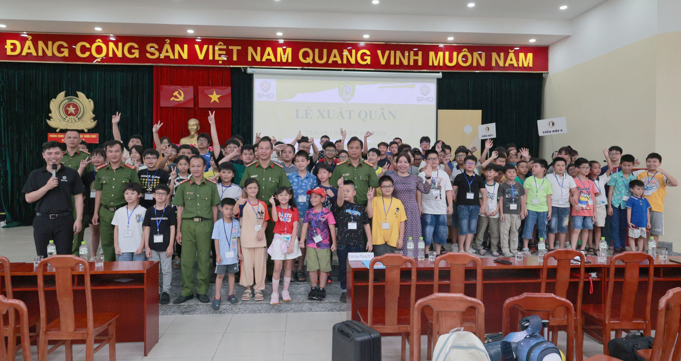 Trại hè lính cứu hỏa kéo dài 7 ngày. Ảnh: PC07. Trại hè lính cứu hỏa kéo dài 7 ngày. Ảnh: PC07.