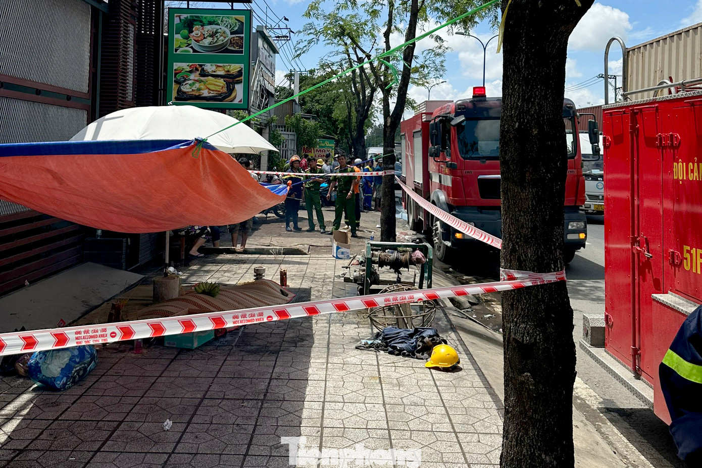 Hiện trường xảy ra vụ việc. Ảnh Hoàng Thuận