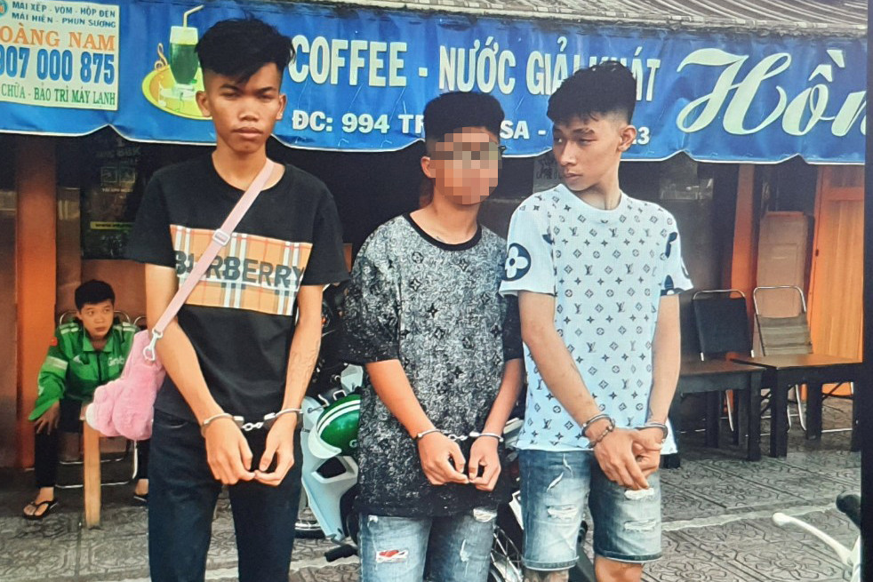 Từ trái qua, Huy, Tài và Thiện.