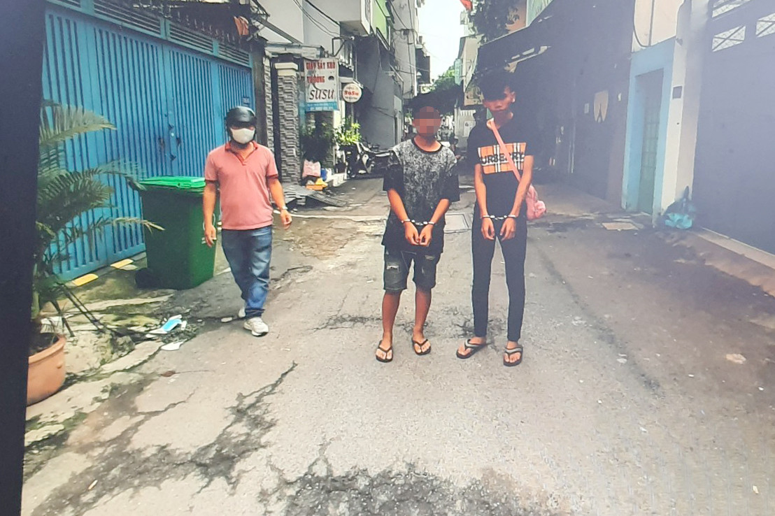 Con hẻm xảy ra vụ cướp.