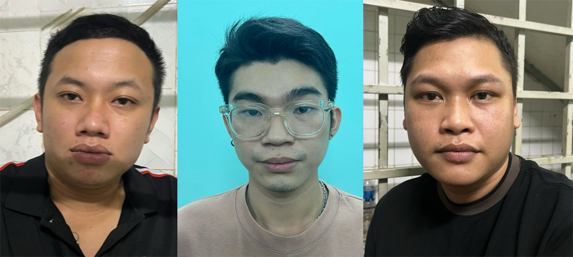 Từ trái qua, Anh, Đạt và Trài.