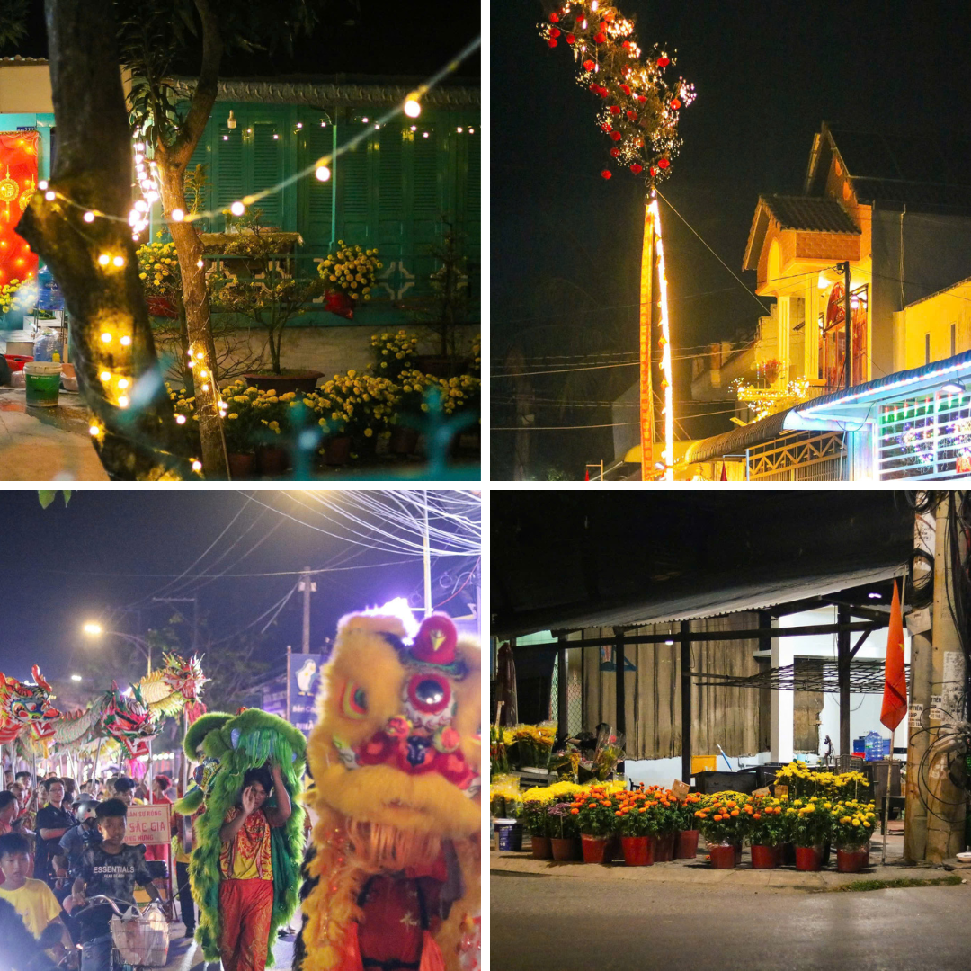 Không khí Tết ngập tràn từng con đường góc phố tại An Giang. (Ảnh Thanh Bùi)