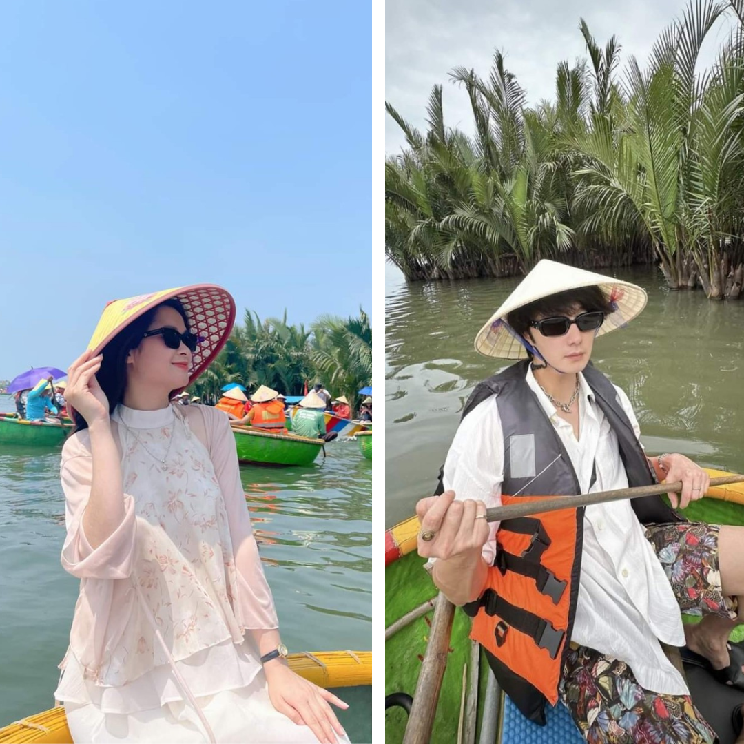 Cheap moment tại Hội An cùng nam diễn viên Jung Il Woo trong chuyến du lịch Việt Nam vào tháng 4 vừa qua. (Ảnh: Ngọc Ánh/jillwww)