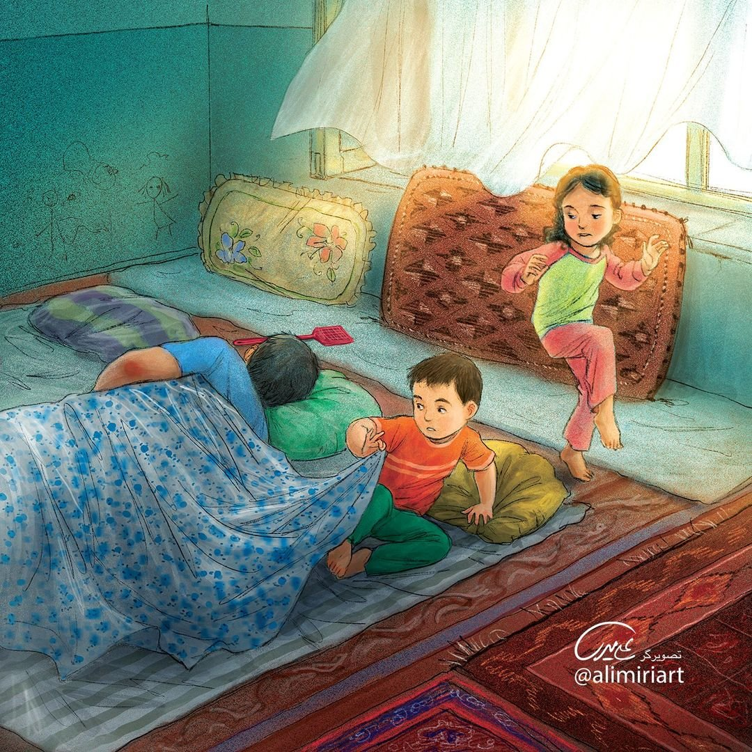 Ngày còn bé trốn ngủ trưa để đi chơi, lớn lên chỉ mong được một giấc ngủ trưa. (Ảnh: alimiriart) Ngày còn bé trốn ngủ trưa để đi chơi, lớn lên chỉ mong được một giấc ngủ trưa. (Ảnh: alimiriart)