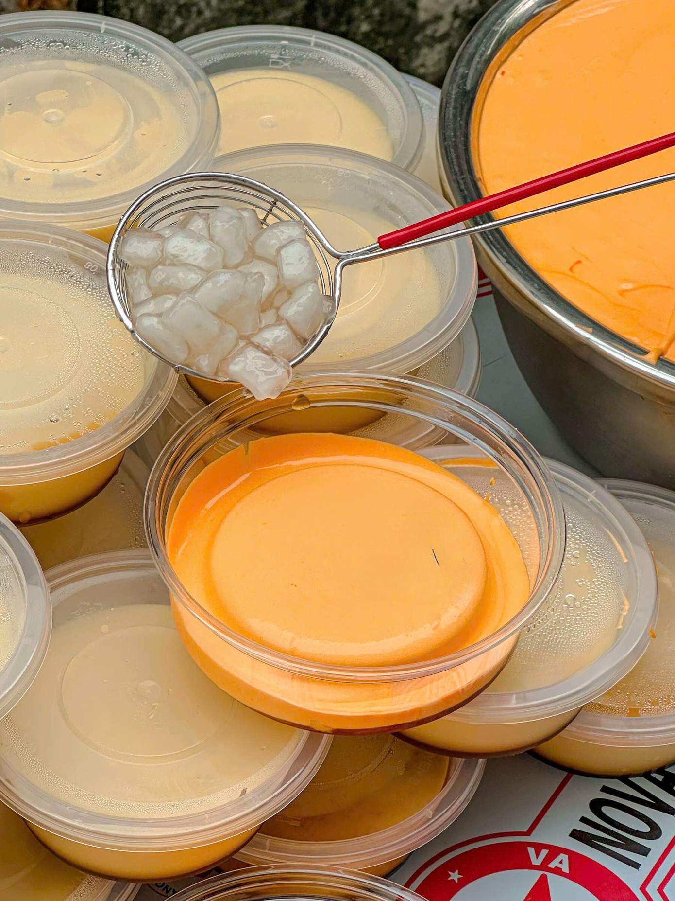 Topping &quot;gây thương nhớ&quot; trong món tráng miệng này là trân châu dừa. (Ảnh: @huttea)