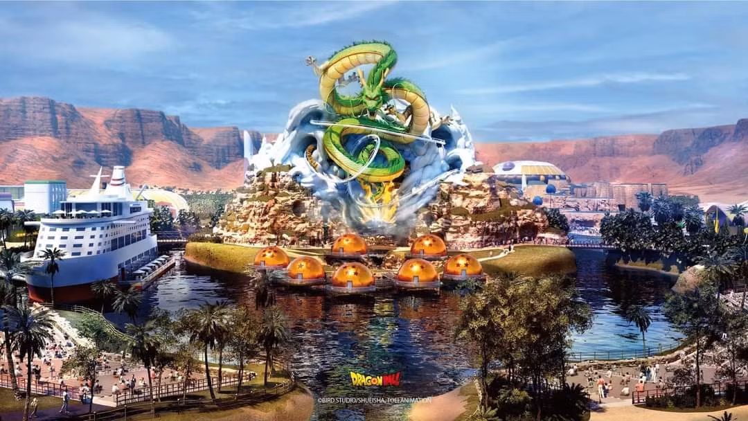 "Rồng thần" tại công viên giải trí Dragon Ball hứa hẹn sẽ khiến netizen phải trầm trồ. (Ảnh: Qiddiya)