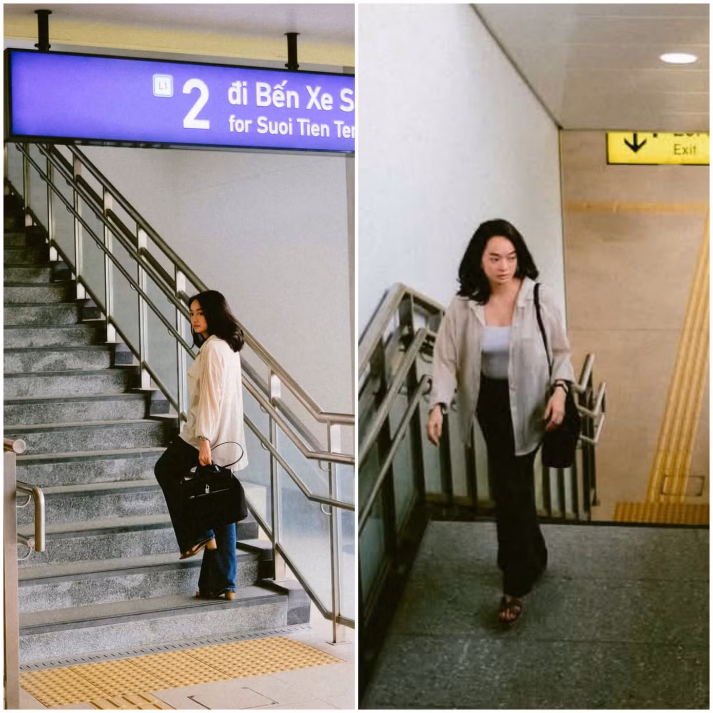 Góc cầu thang xinh lung linh không thể bỏ lỡ. Ảnh: Kaity Nguyen.