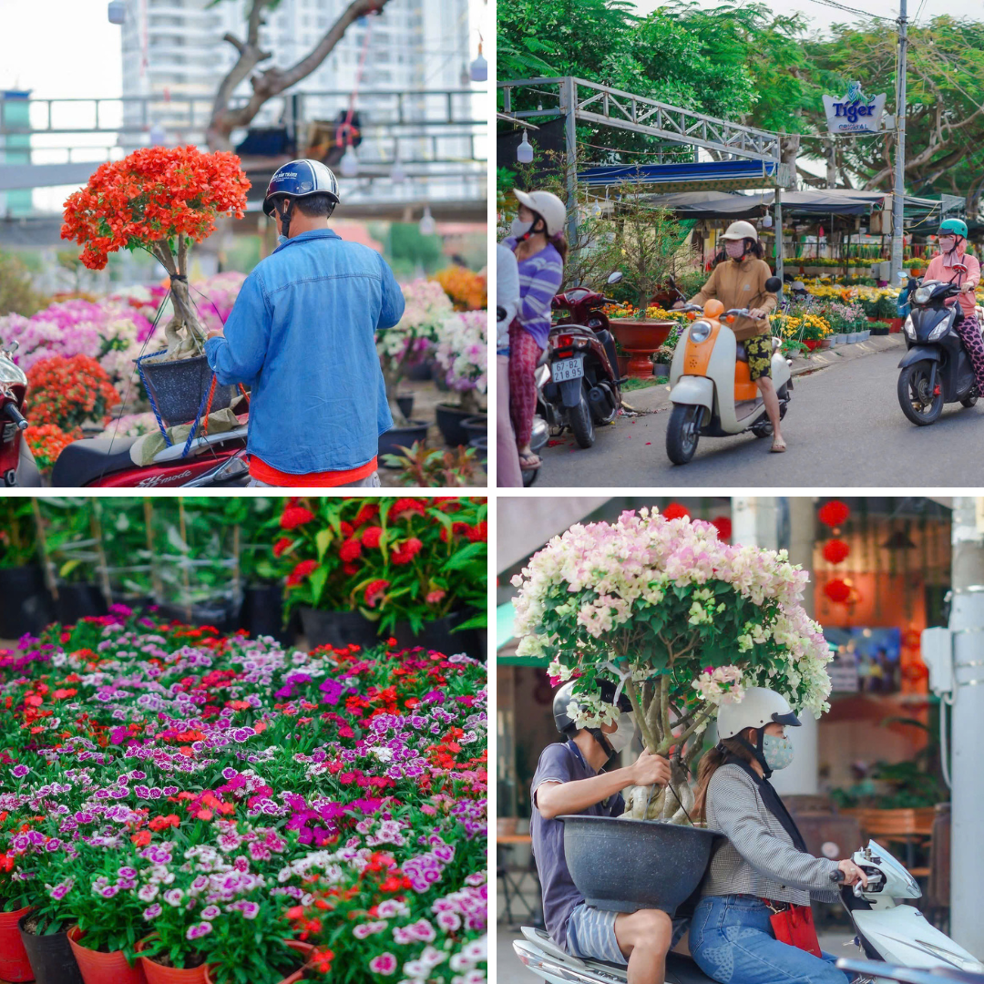 Người người nô nức "chở Tết" về nhà. (Ảnh: Quốc Thanh)