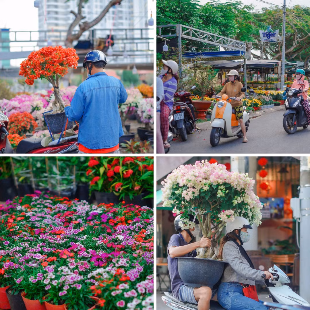 Người người nô nức "chở Tết" về nhà. (Ảnh: Quốc Thanh)