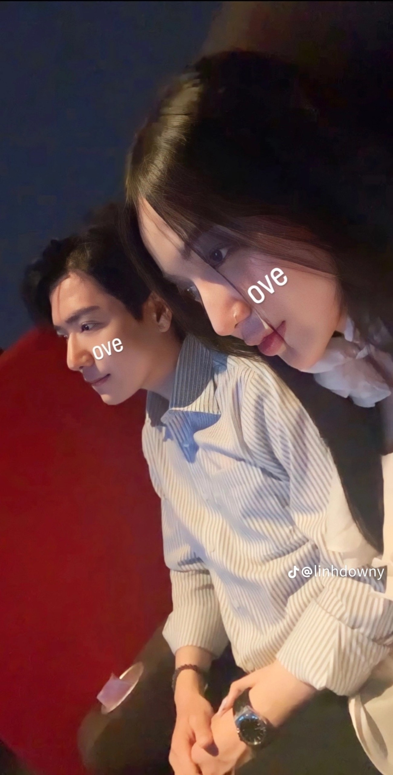 Gấp đôi visual khi cùng đu trend. (Ảnh: @linhdowwny)