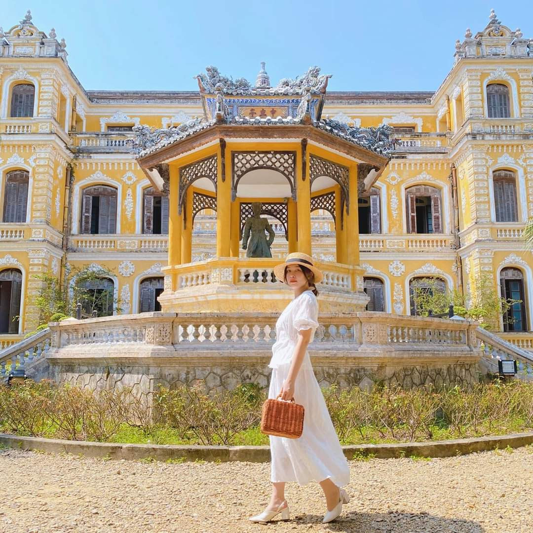 Cung An Định với lối kiến trúc tuyệt đẹp. (Ảnh: Ngan Bella)