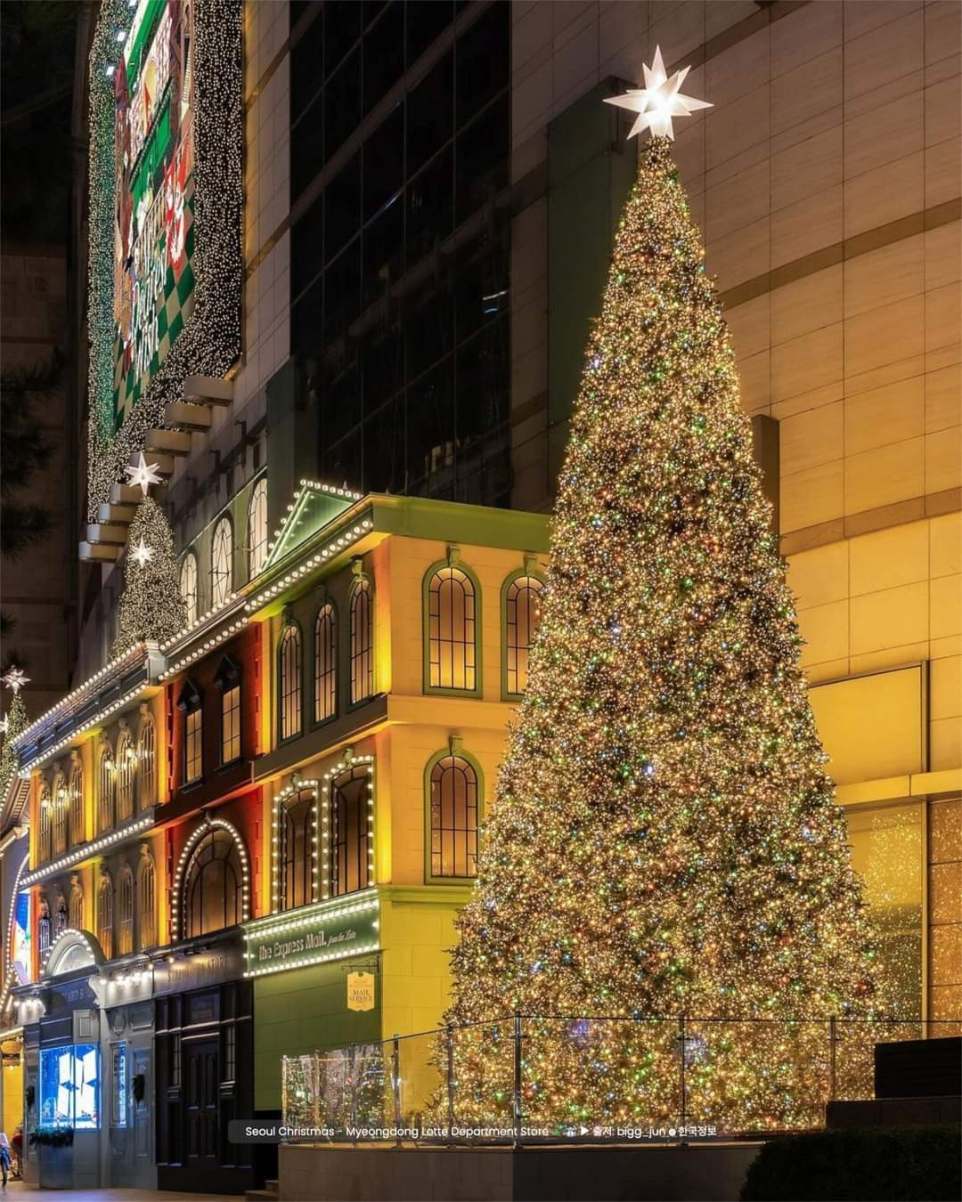 Không khí Giáng sinh tràn ngập khắp đường phố Seoul. (Ảnh: FB Thông tin Hàn Quốc)