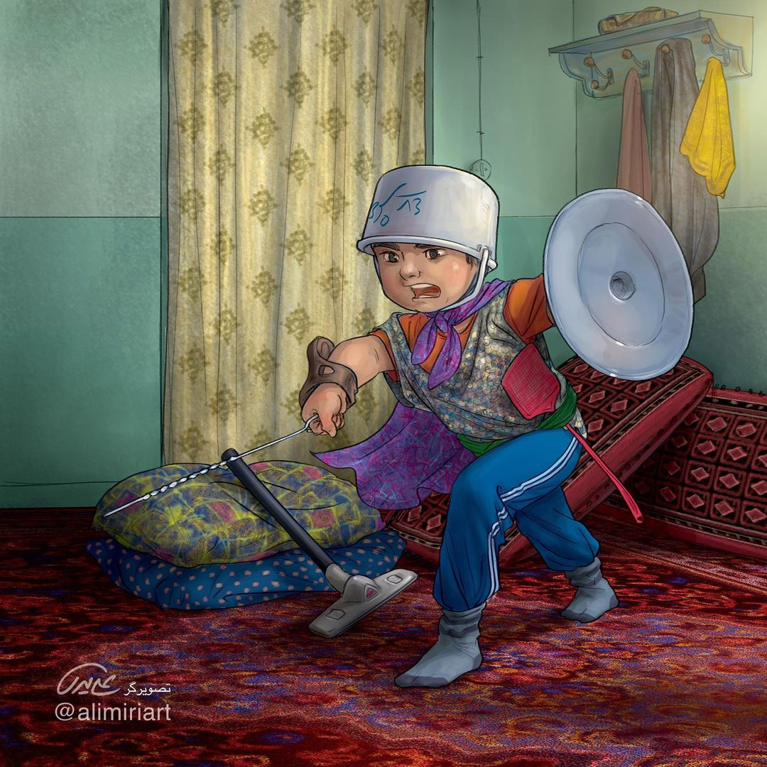 Bộ áo giáp "cây nhà lá vườn" vô cùng độc đáo. (Ảnh: alimiriart) Bộ áo giáp "cây nhà lá vườn" vô cùng độc đáo. (Ảnh: alimiriart)