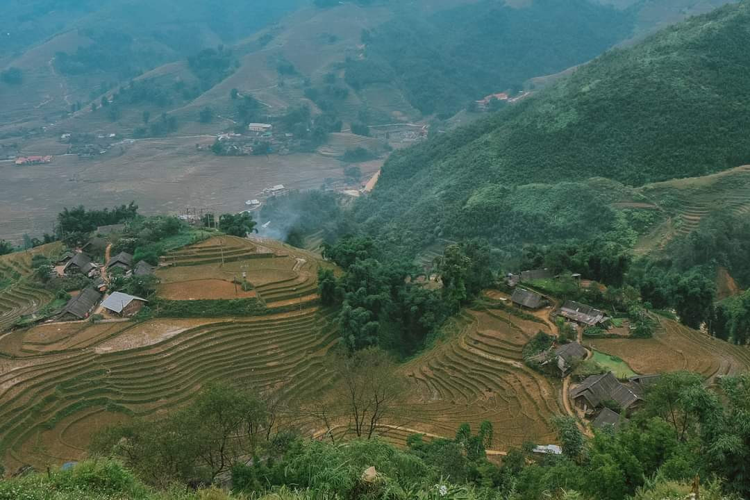 Sa Pa nhìn từ trên cao. (Ảnh: jatiewpainai) Sa Pa nhìn từ trên cao. (Ảnh: jatiewpainai)