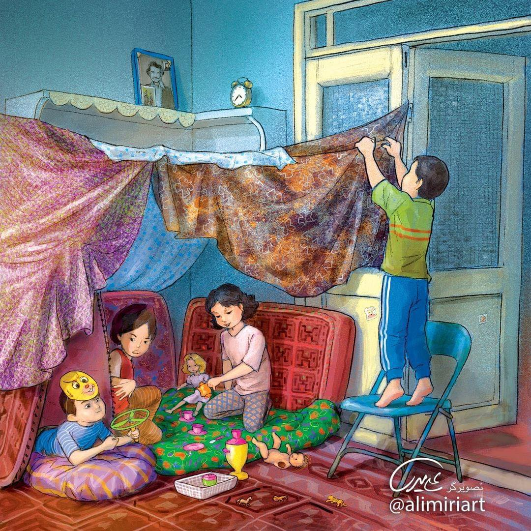 Trò chơi không thể thiếu trong hồi ức tuổi thơ của nhiều người. (Ảnh: alimiriart) Trò chơi không thể thiếu trong hồi ức tuổi thơ của nhiều người. (Ảnh: alimiriart)