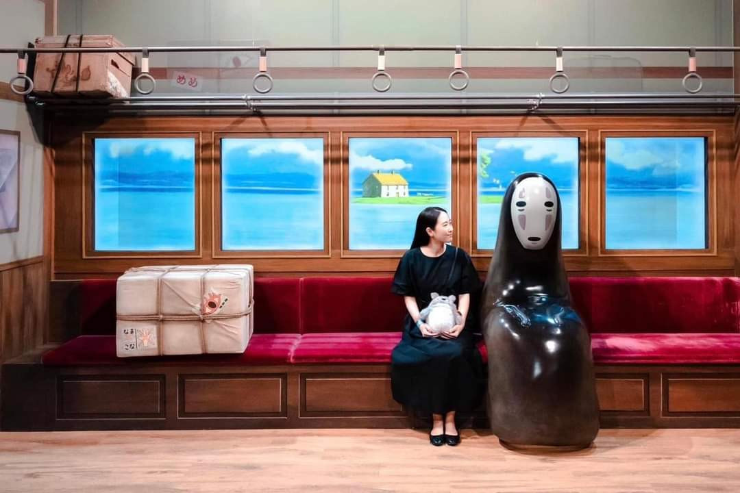 Góc check-in siêu hottại triển lãm The World of Studio Ghibli diễn ra vào năm 2023 tại Thái Lan. (Ảnh: Nutt Plo)