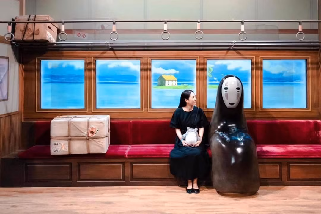 Góc check-in siêu hottại triển lãm The World of Studio Ghibli diễn ra vào năm 2023 tại Thái Lan. (Ảnh: Nutt Plo)