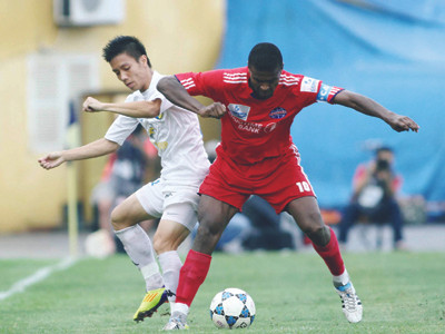 Hà Nội T&T (trắng) hòa Bình Dương. Hà Nội T&T (trắng) hòa Bình Dương