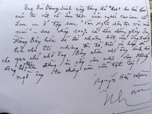 Nhà văn Nguyễn Hữu Nhàn cũng có thư tố cáo