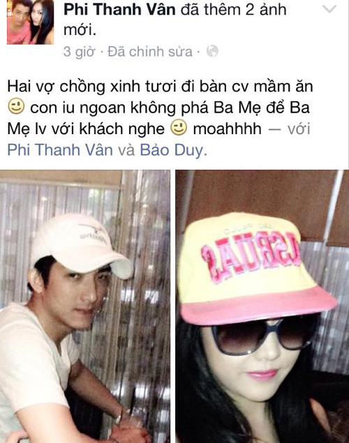 Phi Thanh Vân khoe có bầu với 'phi công trẻ' ảnh 1
