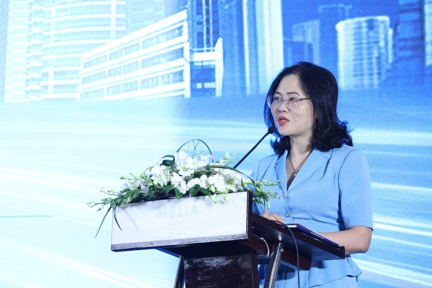 Bà Lê Thị Thúy Sen, Vụ trưởng Vụ truyền thông, Ngân hàng Nhà nước Việt Nam